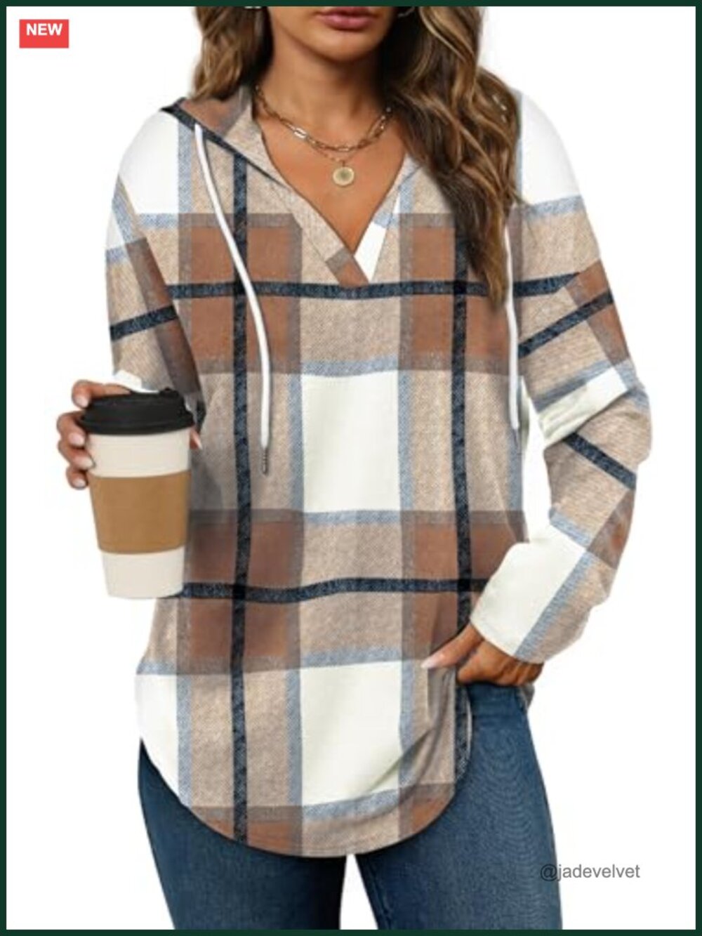 Womens Oversized Sweatshirt V-Neck Long Sleeve Pullover Loose Fit Hoodie